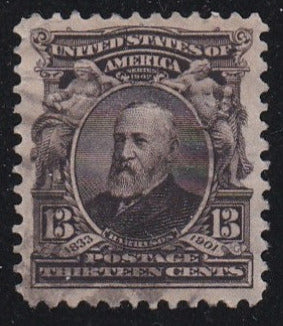 # 308 (1902) Harrison - Sgl, Used, XF [3]