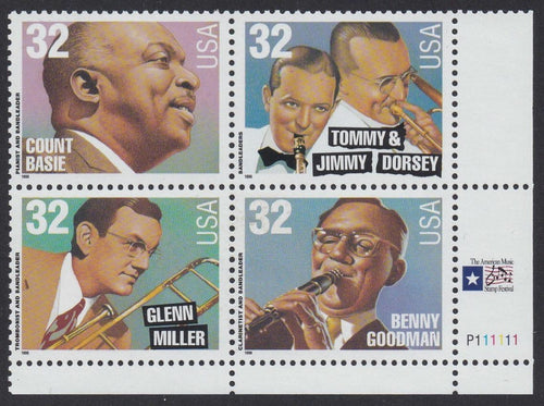 # 3096-99 (1996) Big Band Leaders - PB, LR P111111, MNH