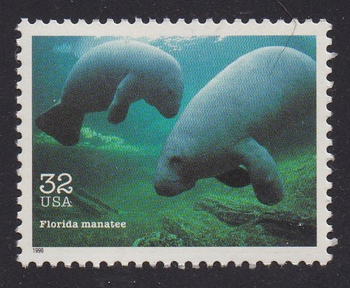 # 3105o (1996) Manatee - Sgl, MNH