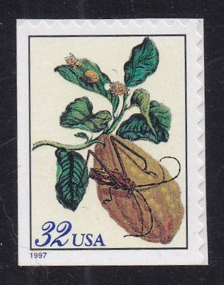 # 3126 (1997) Botanical Prints, Citron, die cut 10.9x10.2 - Bklt sgl, MNH
