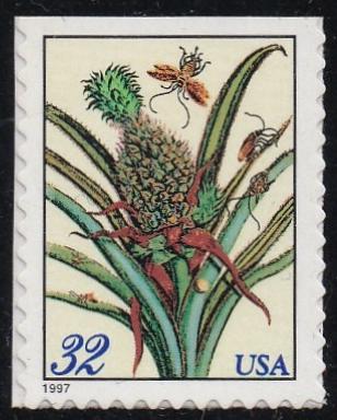 # 3127 (1997) Botanical Prints, Pineapple - Bklt sgl, MNH