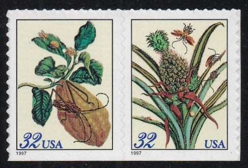 # 3127b (1997) Botanical Prints - Bklt pr, MNH