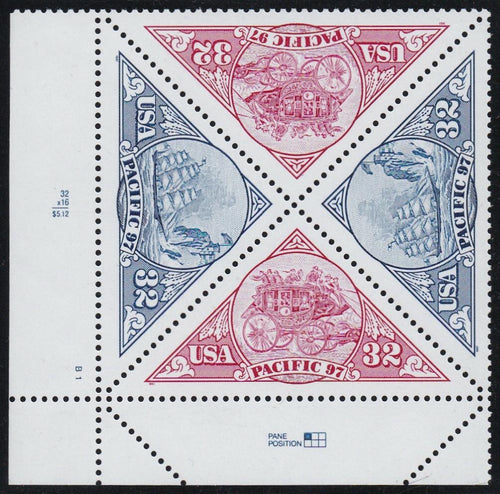 # 3130-31 (1997) Stamp Exposition - PB, LL #B1, MNH