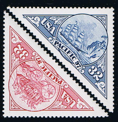 # 3130-31 (1997) Stamp Exposition - Sgls, Set/2, MNH