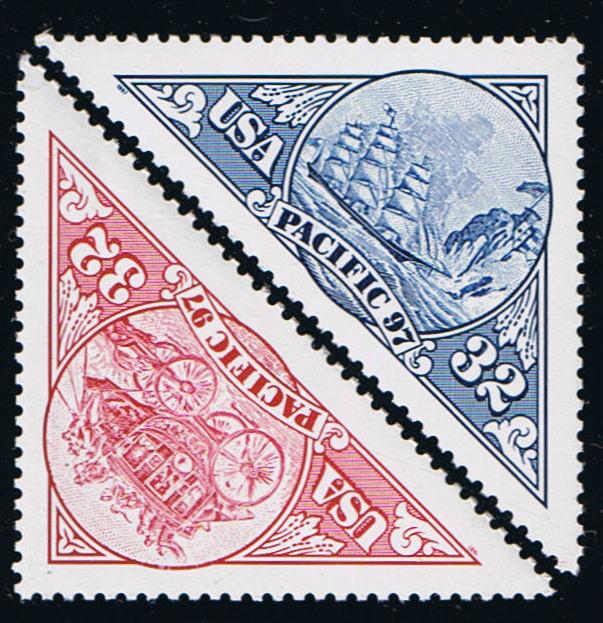 # 3130-31 (1997) Stamp Exposition - Sgls, Set/2, MNH