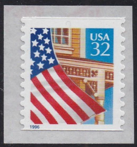 # 3133 (1997) Flag Over Porch - Coil sgl, MNH