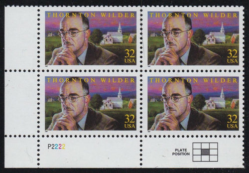 # 3134 (1997) Thornton Wilder - PB, LL #P2222, MNH