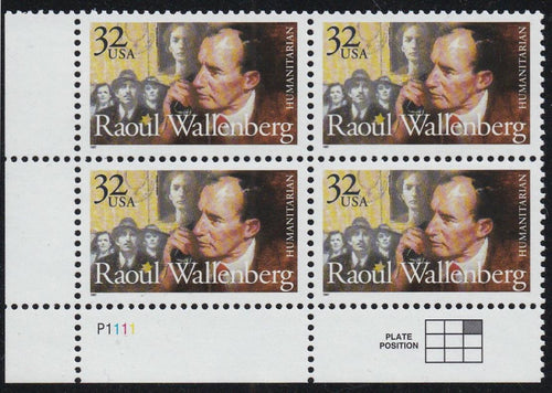# 3135 (1997) Raoul Wallenberg - PB, LL #P1111, MNH