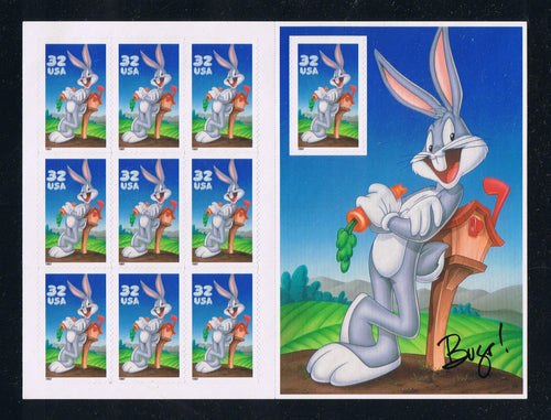 # 3137 (1997) Bugs Bunny, Peak/Peak - Pane, MNH