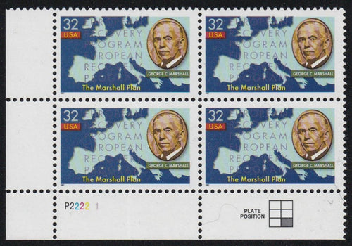 # 3141 (1997) Marshall Plan - PB, LL #P2222-1, MNH