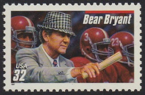 # 3148 (1997) Bear Bryant, Football - Sgl, MNH