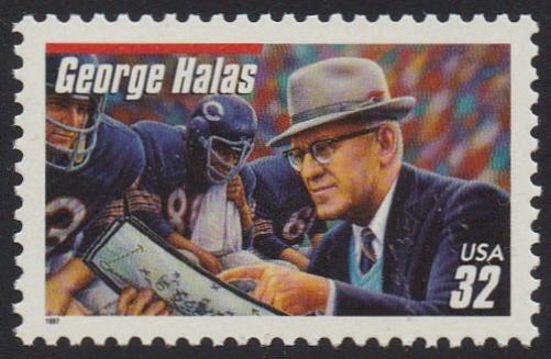 # 3150 (1997) George Halas, Football - Sgl, MNH