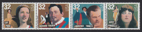 # 3154-57 (1997) Opera Singers - Strip/4, MNH