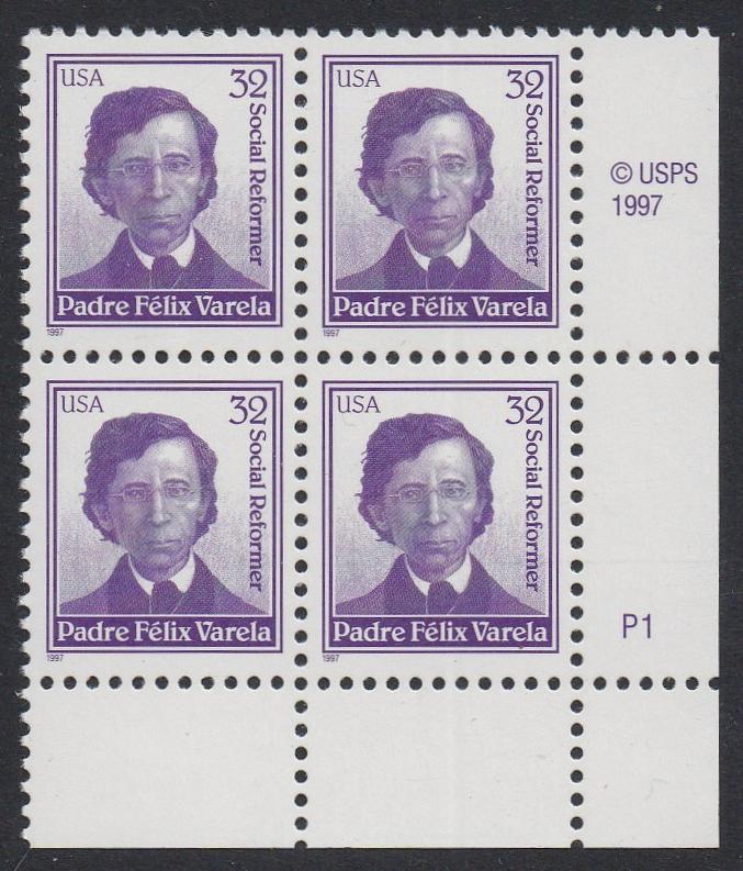 # 3166 (1997) Padre Felix Varela - PB, LR #P1, MNH