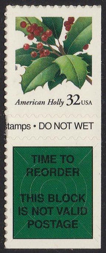 # 3177 (1997) Holly - Bklt sgl with Label, MNH