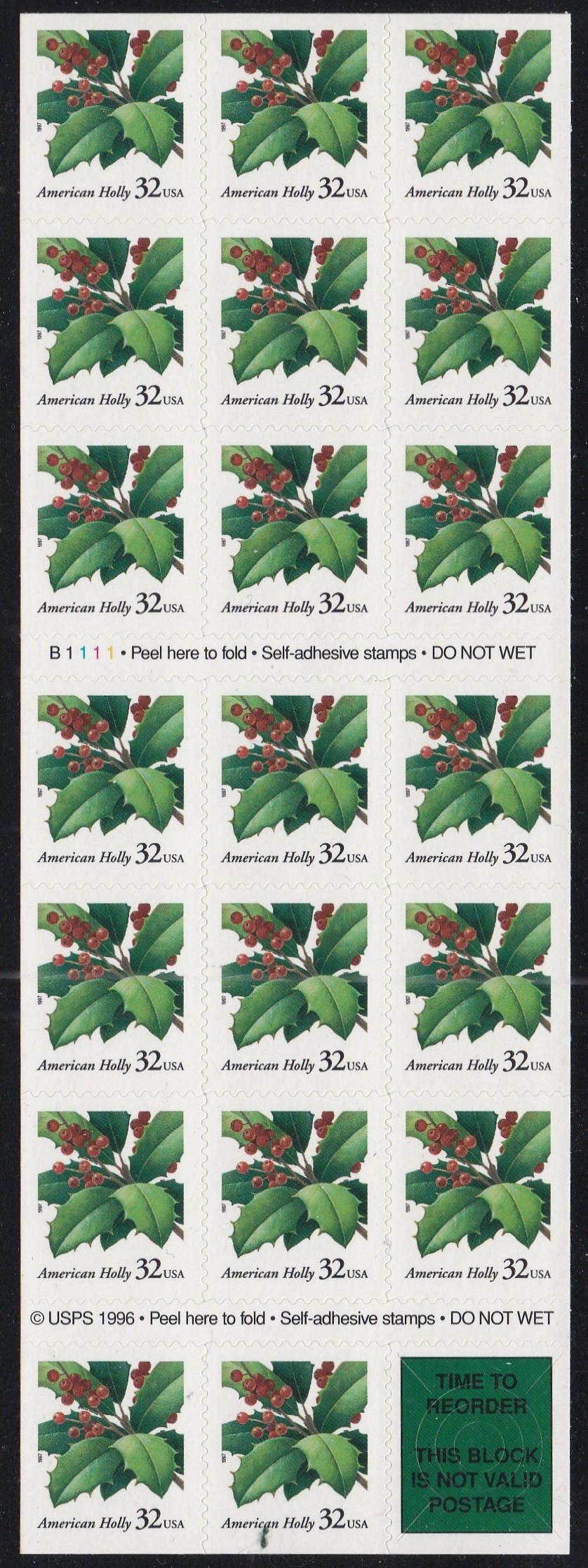 # 3177a (1997) Holly - BKLT, #B1111, MNH