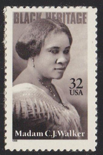 # 3181 (1998) Madam C J Walker - Sgl, MNH