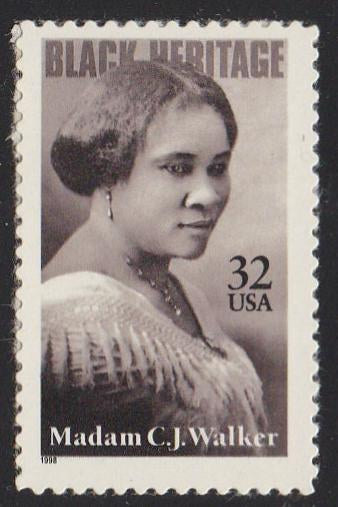 # 3181 (1998) Madam C J Walker - Sgl, MNH