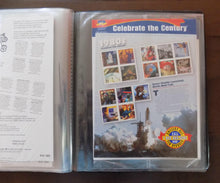 # 3182-91 Celebrate the Century Stamp Mini Sheets Issue with Padded Binder