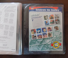 # 3182-91 Celebrate the Century Stamp Mini Sheets Issue with Padded Binder
