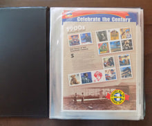 # 3182-91 Celebrate the Century Stamp Mini Sheets Issue with Padded Binder
