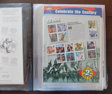 # 3182-91 Celebrate the Century Stamp Mini Sheets Issue with Padded Binder