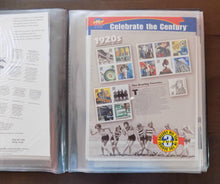 # 3182-91 Celebrate the Century Stamp Mini Sheets Issue with Padded Binder