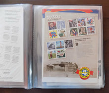 # 3182-91 Celebrate the Century Stamp Mini Sheets Issue with Padded Binder