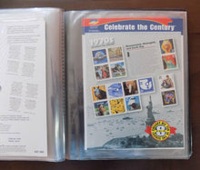 # 3182-91 Celebrate the Century Stamp Mini Sheets Issue with Padded Binder