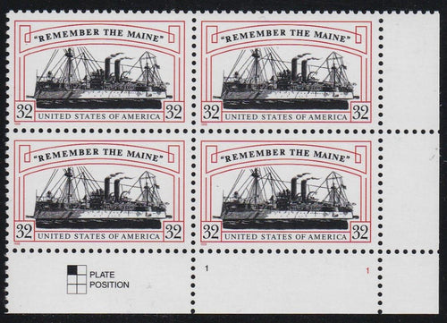 # 3192 (1998) Remember the Maine - PB, LR #1-1, MNH