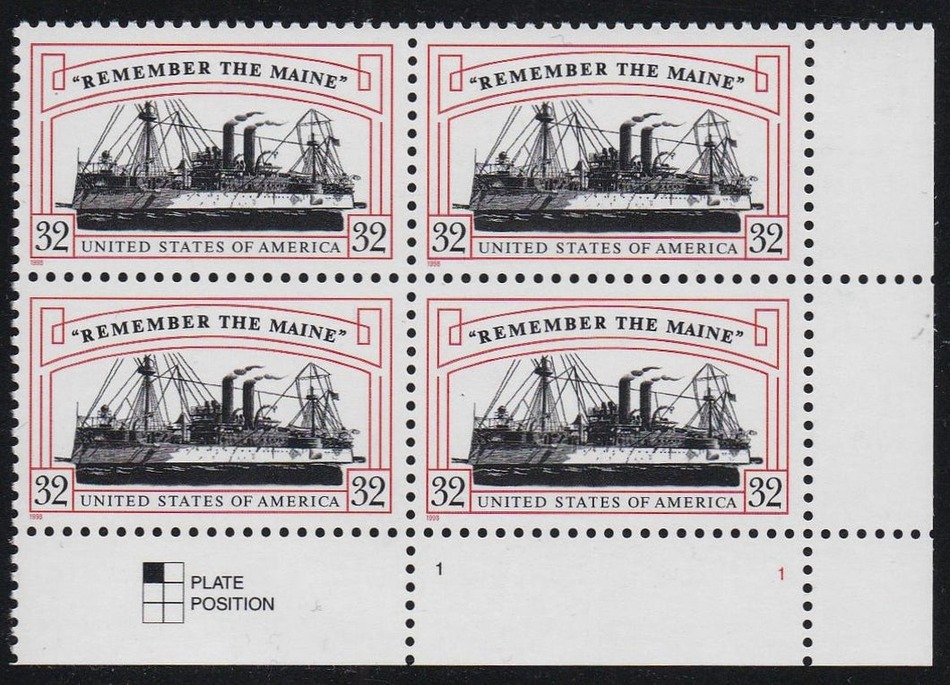 # 3192 (1998) Remember the Maine - PB, LR #1-1, MNH