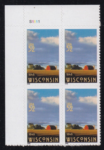 # 3206 (1998) Wisconsin - PB, UL #S1111, MNH