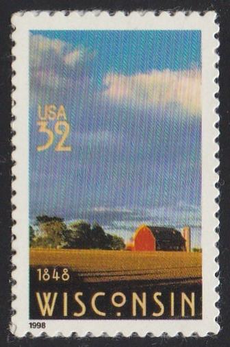 # 3206 (1998) Wisconsin - Sgl, MNH