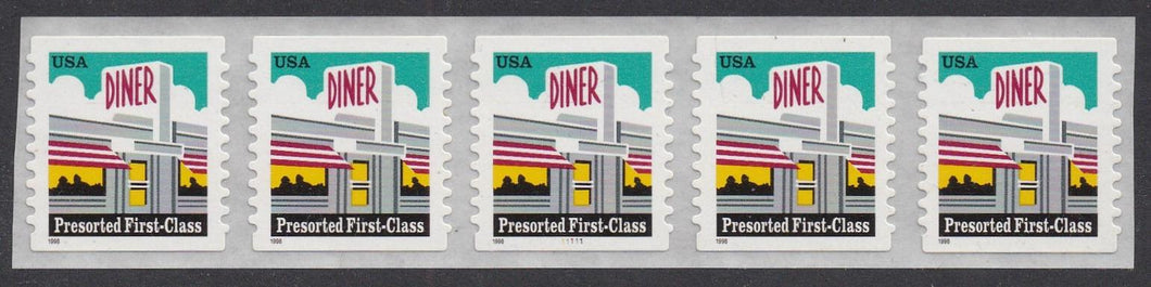 # 3208A (1998) Diner - PS/5, #11111, XF MNH