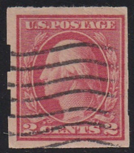 # 409 (1912) Washington - Sgl, Used Schermack
