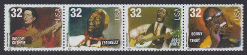 # 3212-15 (1998) Folk Singers - Strip/4, MNH