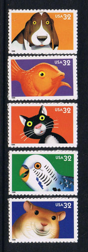 # 3230-34 (1998) Bright Eyes - Sgls, Set/5, MNH