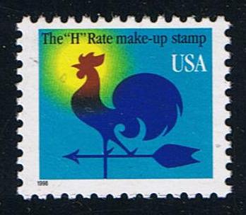 # 3257 (1998) Rooster Weather Vane, black date - Sgl, MNH