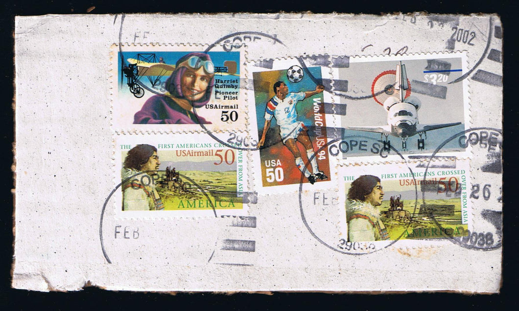 # 3261 (1998) Space Shuttle - Sgl, Used on Cardboard Box Piece