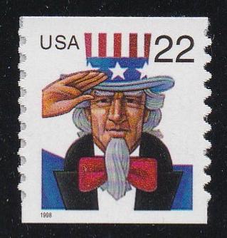 # 3263 (1998) Uncle Sam - Coil sgl, MNH