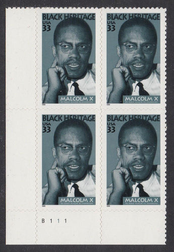 # 3273 (1999) Malcolm X - PB, LL #B111, MNH