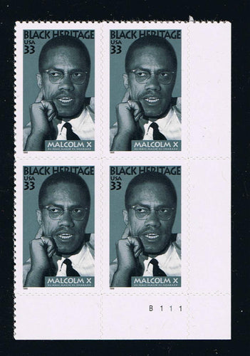 # 3273 (1999) Malcolm X - PB, LR #B111, MNH