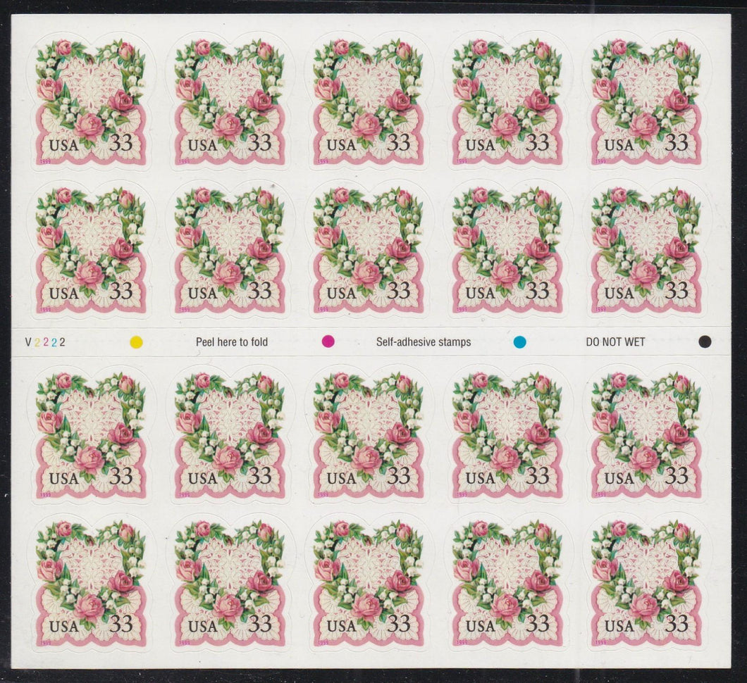 # 3274a (1999) Love, Heart Wreath - BKLT, # V2222, MNH