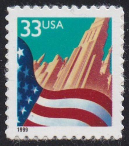 # 3278 (1999) Flag over City - Sgl, MNH