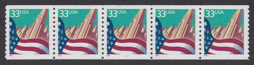# 3280 (1999) Flag Over City, Sm Date - PS/5, #1111, MNH