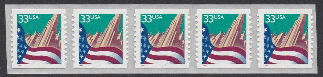 # 3282 (1999) Flag Over City - PS/5, #1111, MNH