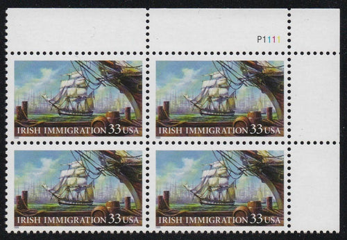 # 3286 (1999) Irish Immigration - PB, UR #P1111, MNH
