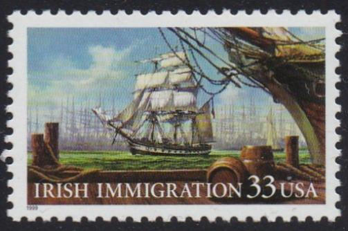 # 3286 (1999) Irish Immigration - Sgl, MNH