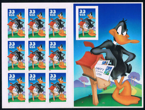# 3307 (1999) Daffy Duck, IMPERFORATE - Pane, MNH