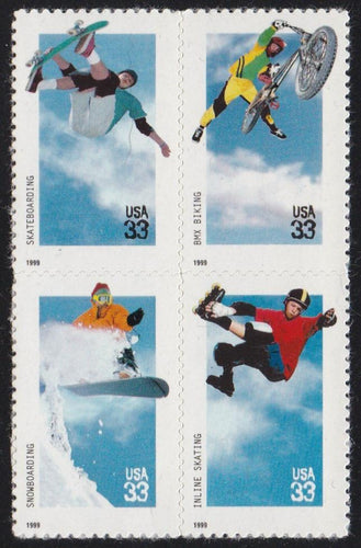 # 3321-24 (1999) Extreme Sports - BK/4, MNH